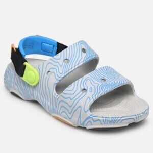 Crocs Kids Junior Classic All-Terrain Topographic Sandal Shoes
